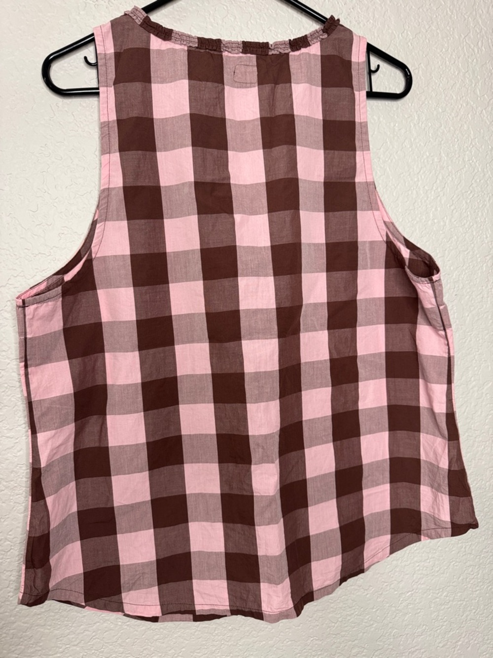 Free People Summer Spice Brown Pink Combo Checkered Large Set Outfit Vacay - Picture 4 of 8